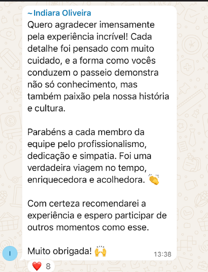 Depoimento de Indiara Oliveira sobre o City Tour