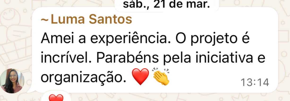 Depoimento de Luma Santos sobre o City Tour