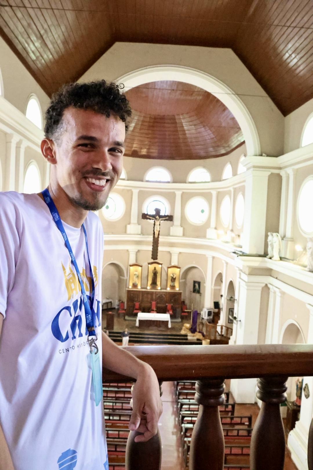 Guardião da História do CHTHE em igreja